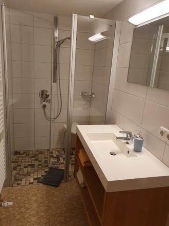 Dusche Ferienwohnung Bichlblick