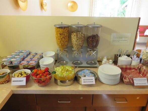 Teilansicht Frühstücksbuffet