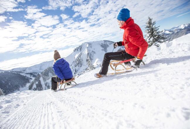 Kreuth und Umgebung Rodeln im Winter