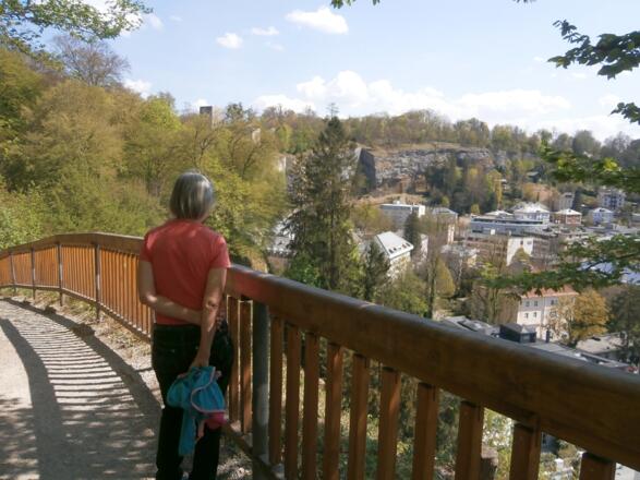 Entlang der Wandabbrüche