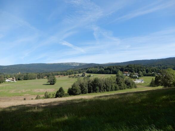 Ausblick am Michleggweg Schwarzenberg am Böhmerwald