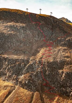 Skizze Klettersteig Hohe Mut