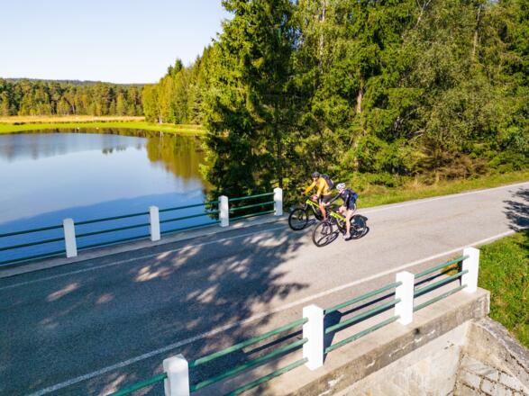 Mountainbiken Moldaustausee