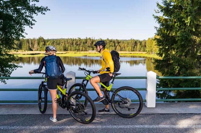Mountainbiken Moldaustausee
