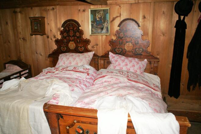 Bergbauernmuseum Inneralpbach Doppelbett