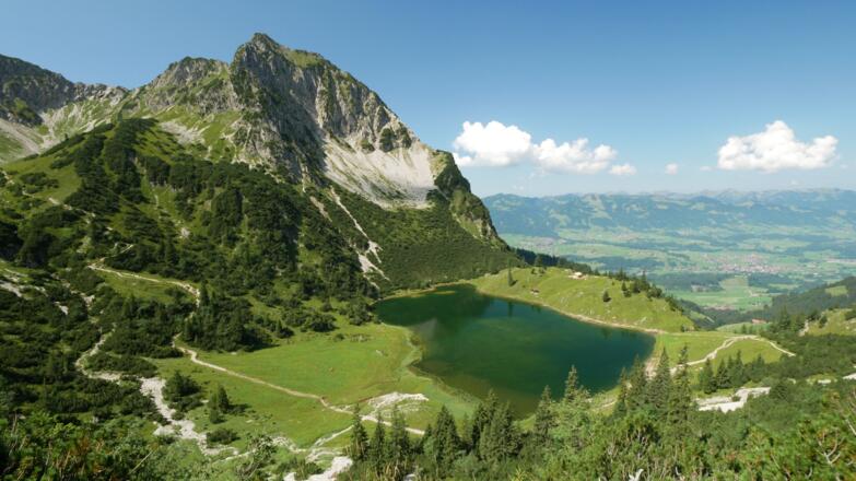 Unterer Gaisalpsee unter dem Rubihorn