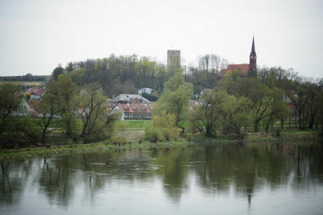 Blick über Donau und Bad Abbach