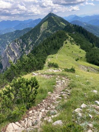 Blick zurück zur Halserspitze
