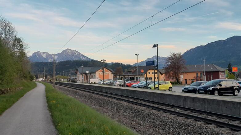 Bahnhof Rossleithen mit Großem Pyhrgas