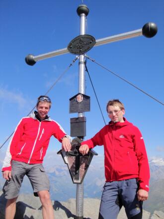 Auf dem Gipfel angelangt