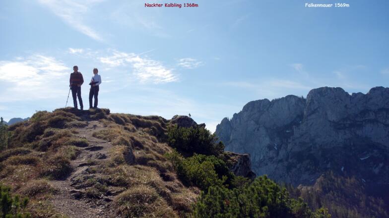 Nackter Kalbling 1368m mit Falkenmauer