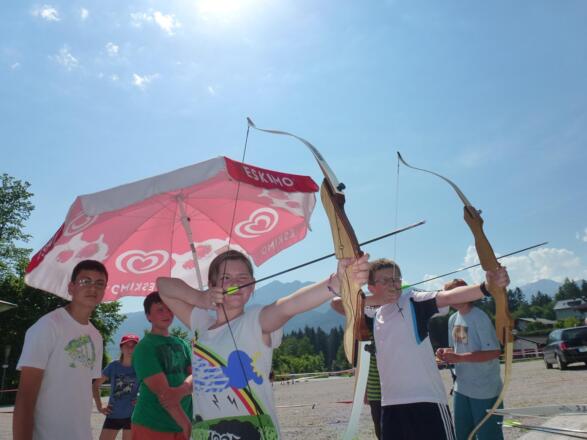 Bogenschiessen in der Natur