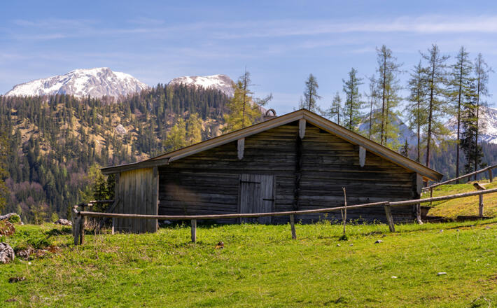 Der Unteraschau-Kaser auf der Stubenalm
