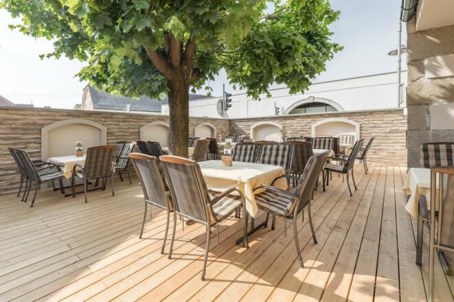 gemütlicher Gastgarten