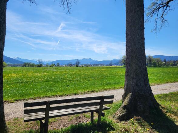 Blick zu den Tegernseer Bergen