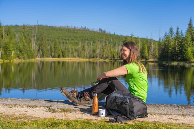 Rast an der Reschbachklause