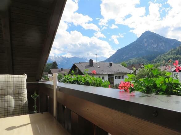 Blick vom Wohnraumbalkon