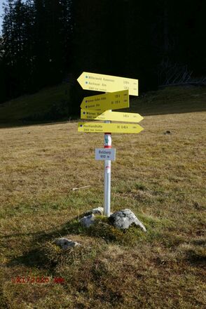 Wegkreuzung Rehberg 1610 m