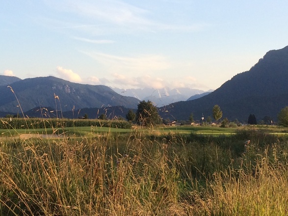 Radeln durch den Grassauer Golfplatz