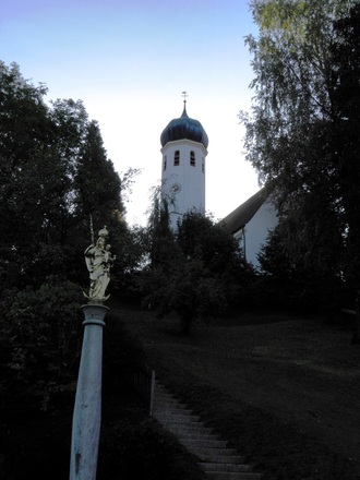 Kloster Andechs, früh am Morgen
