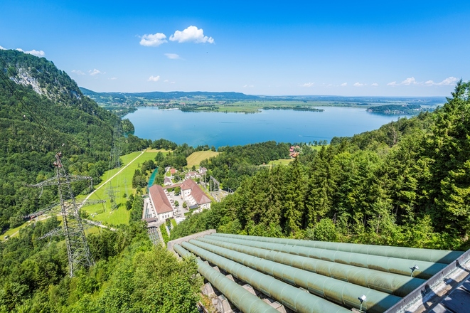 Walchenseekraftwerk am Kochelsee