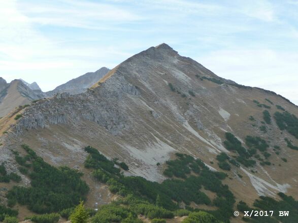 Baierkarspitze von Nordosten