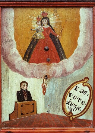 Votivbild aus der Zeit der Wallfahrt