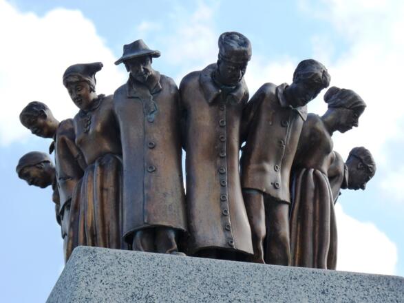 Dorfbrunnen in Emmersdorf - Detailaufnahme