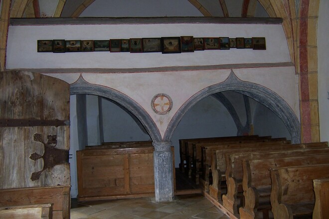 Wallfahrtskirche St. Leonhard in Gambach Innenaufnahme