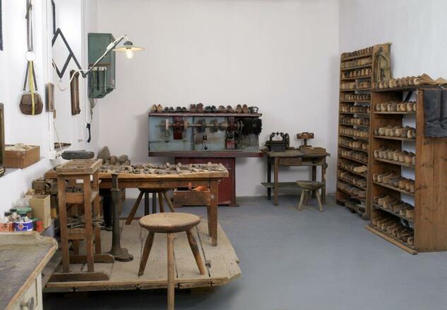 Die Schusterwerkstatt im Heimatmuseum Hebertsfelden