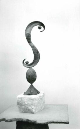 Skulptur "Balance" 67x17x17 cm, Bronce