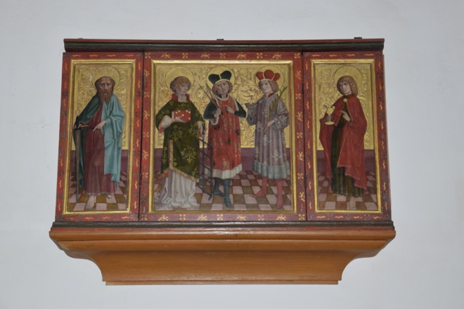 Flügelaltar geschlossen aus der Zeit um 1470