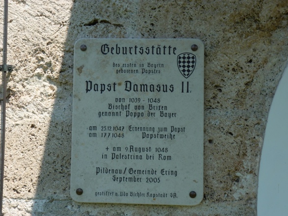 Gedenktafel Papst Damasus
