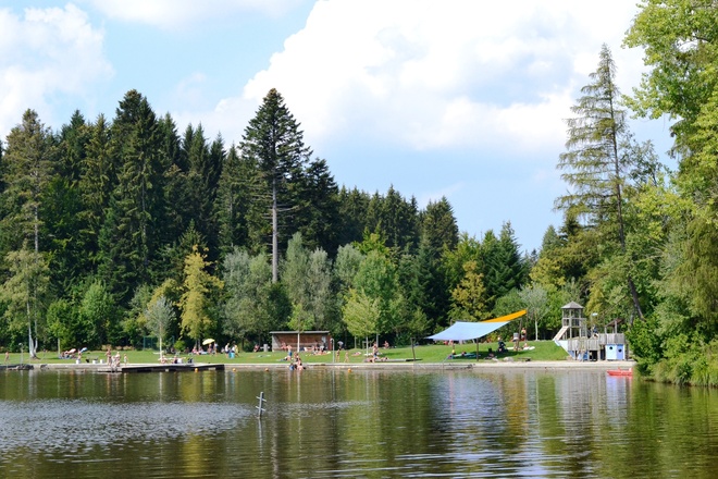 Waldseebad im Sommer