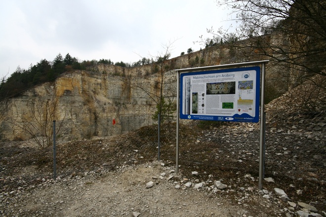 Infotafel Malmschichten am Arzberg