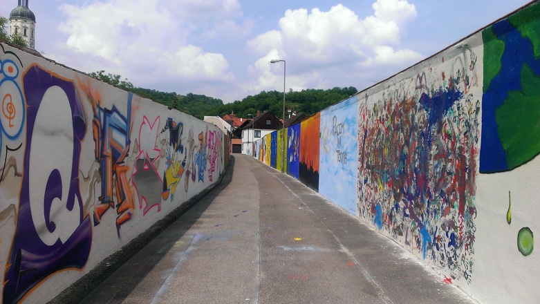 Grafitti walls in Eichstätt
