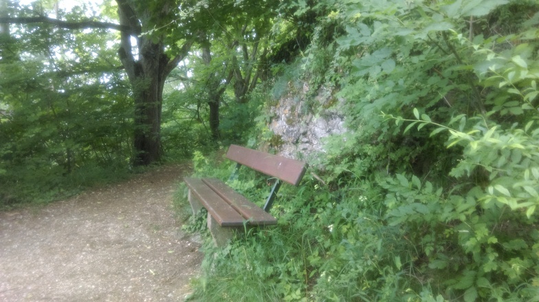 Bench in Naturpark Altmühltal