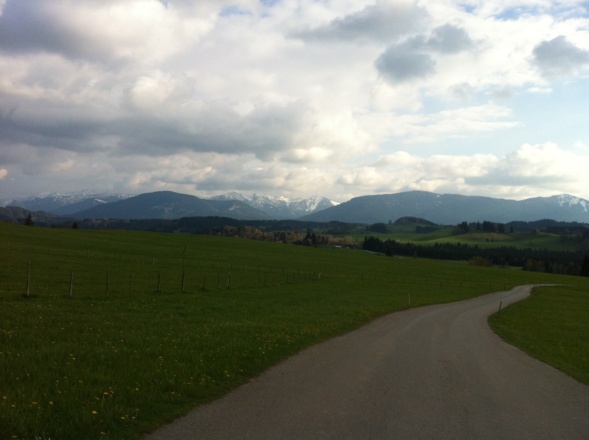 Aussicht auf die Alpen
