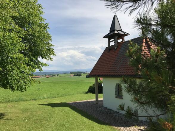 Panoramaaussicht von der Hubertuskapelle bei Altenstadt
