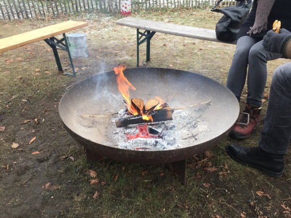 Feuerstelle zum Aufwärmen