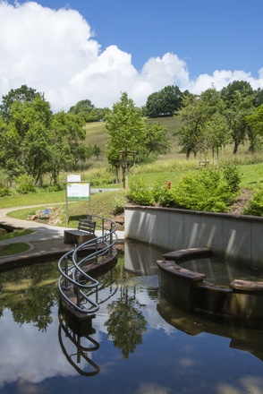 Barrierefreie Wassertretanlage Mespelbrunn