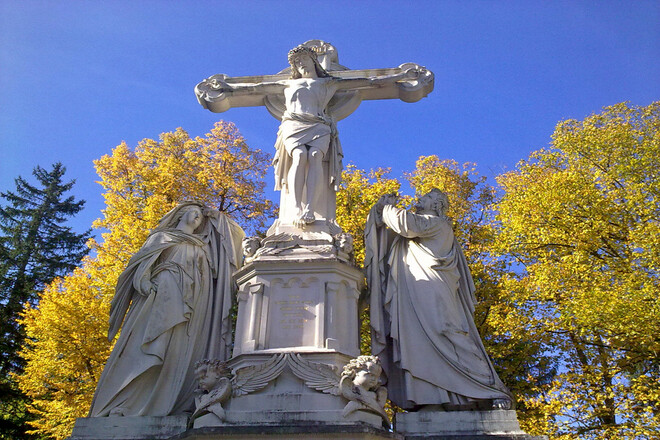 Fernwanderweg Meditationsweg Ammergauer Alpen - Kreuzigungsgruppe