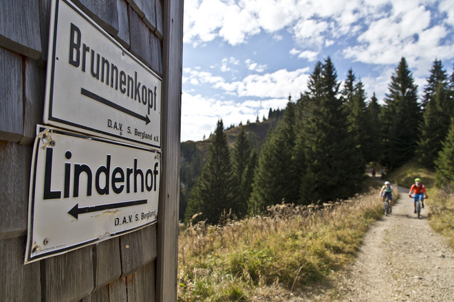 Abfahrt von den Brunnenkopfhäusern nach Linderhof