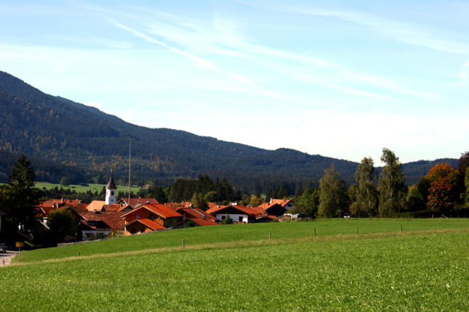 Wanderung Unterammergau - Altenau - Unternogg - Blick auf Altenau