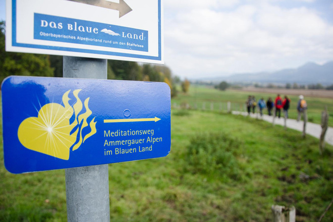 Fernwanderweg - Meditationsweg, erste Etappe - Unterwegs auf dem Meditationsweg