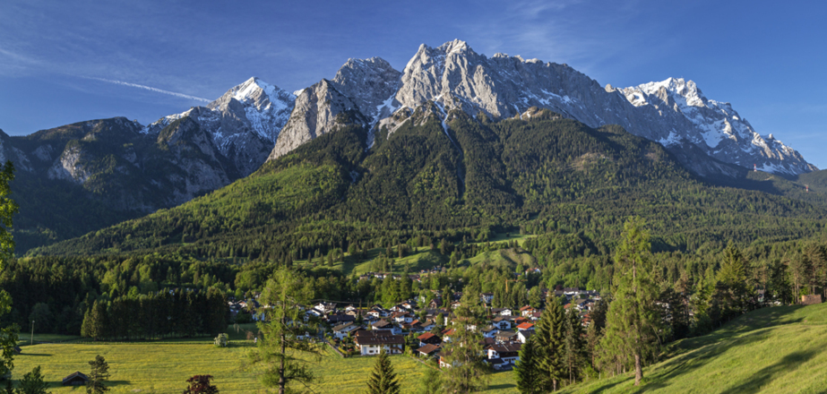 Ausblick vom Höhenrain Panoramaweg - Grainau