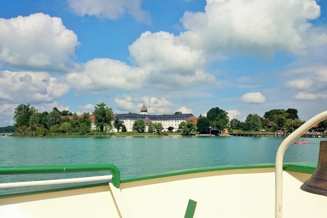 Anreise mit der Chiemsee Schifffahrt zur Fraueninsel
