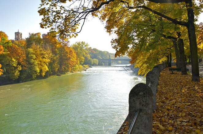 Die Isar in München
