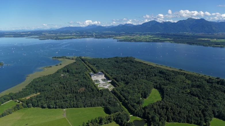 Luftaufnahme Herrenchiemsee