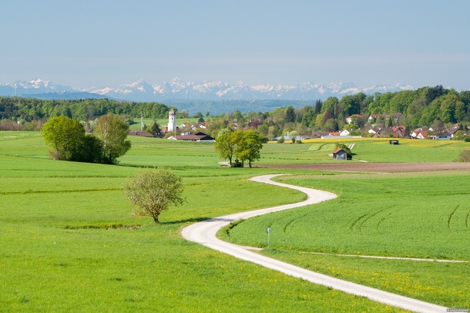Feldweg von Frieding nach Andechs